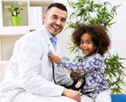 doctor and a child patient