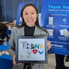 BHW Acting Associate Administrator, Dr. Candice Chen, at a dedication ceremony for a new Forever® postal stamp. 