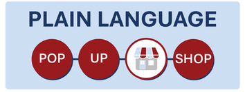 Plain Language Pop-up Shop