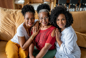 three generations of women