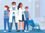 illustration health care workers