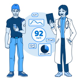 Patient and provider using telehealth for prevention and management of chronic diseases