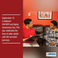 HIV/AIDS Aging Awareness Graphic