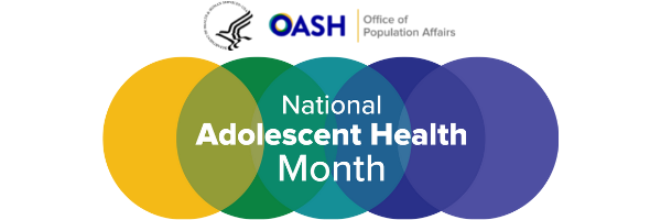 National Adolescent Health Month 2022 email banner