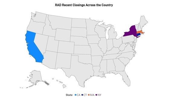 RAD Recent Closings Map
