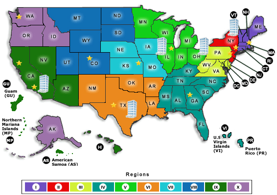 HUD Regional Map