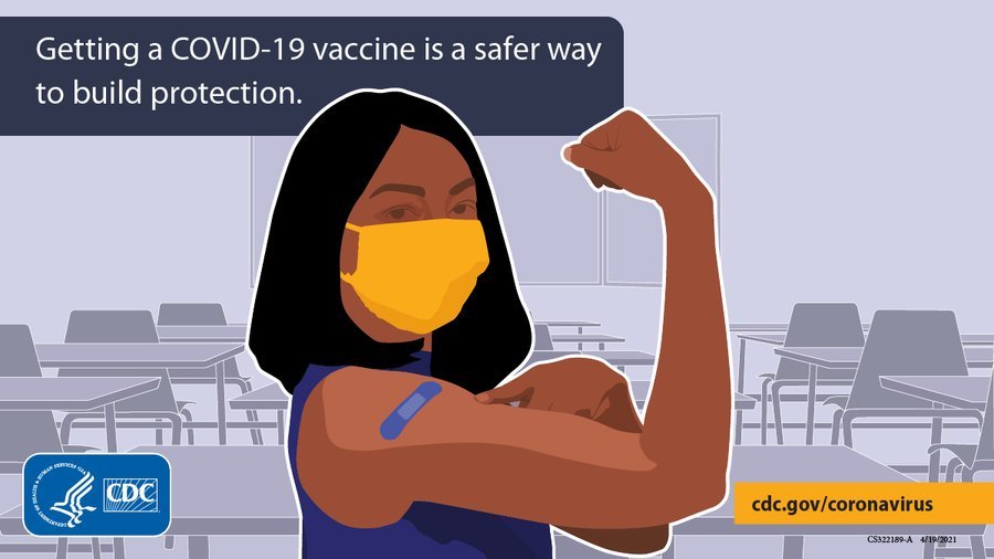 Getting a COVID-19 vaccine is a safer way to build protection.