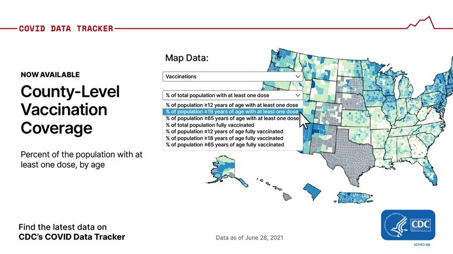 NOW AVAILABLE: County Level Vaccination Coverage