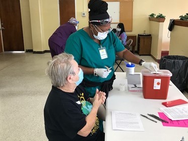 Onsite vaccinations at Windsor & Maley Apartments, Housing Authority of the City of Daytona Beach