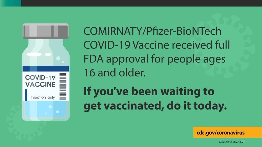 If you've been waiting to get vaccinated, do it today.