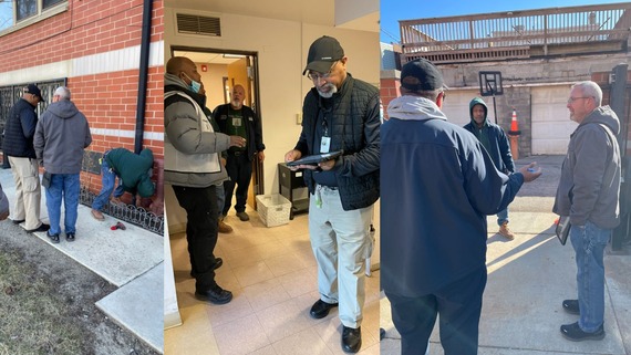 people conducting a housing inspection