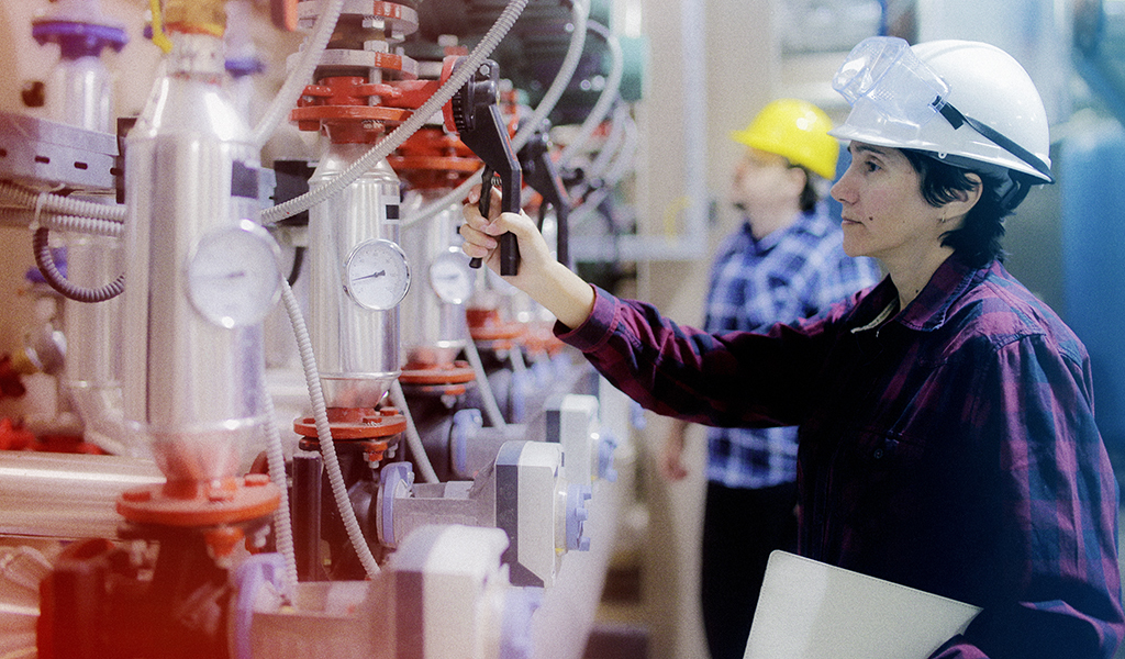 Women engineers at work