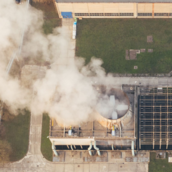 photo of natural gas reserve from above