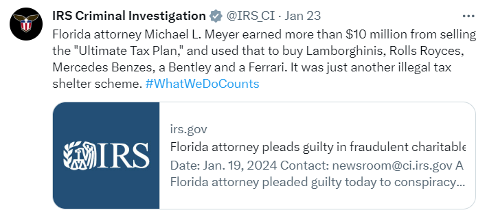 Florida attorney pleads guilty in fraudulent charitable contribution tax scheme Florida attorney pleads guilty in fraudulent charitable contribution tax scheme