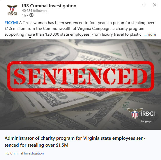 Virginia Charity Fraud