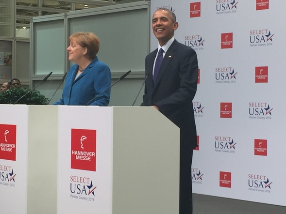 POTUS & Chancellor Merkel at Hannover Messe 2016