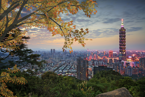 Skyline of Taipei, Taiwan