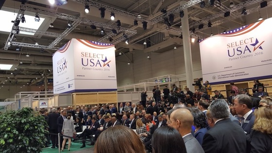 Photo from the SelectUSA Pavilion at Hannover Messe 2016 (April 25-29, 2016)