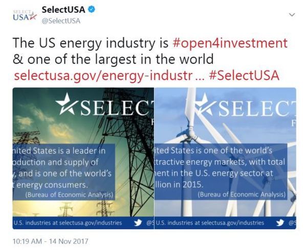 The US energy industry is #open4investment & one of the largest in the world