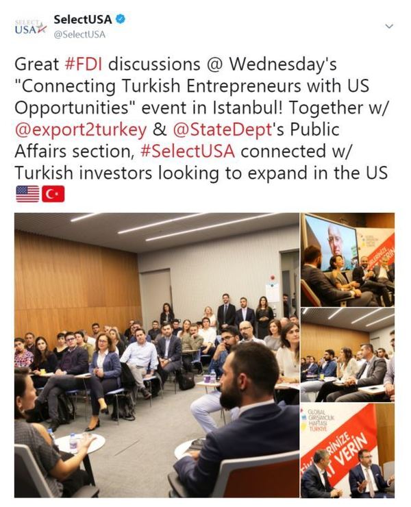 Great discussions @ "Connecting Turkish Entrepreneurs with US Opportunities" event in Istanbul! 