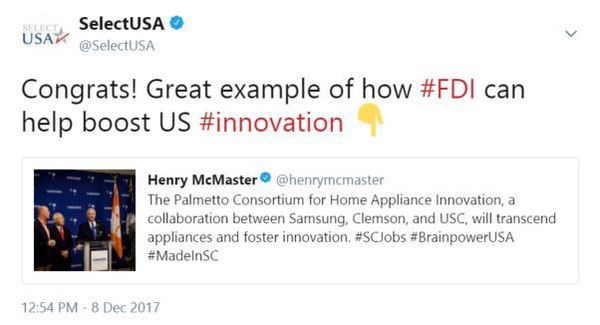 Congrats! Great example of how #FDI can help boost US #innovation 👇