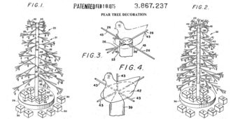 U.S. patent for pear tree decoration