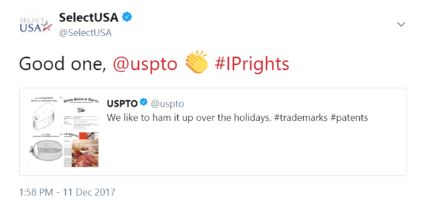 Good one, @uspto 👏 #IPrights