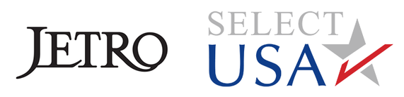 Logos for JETRO (left) and SelectUSA (right)