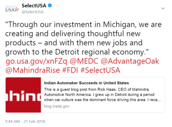 "Through our investment in Michigan, we are creating and delivering thoughtful new products – and with them..."