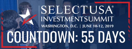 SelectUSA Investment Summit - June 10-12, 2019 - Countdown: 55 days