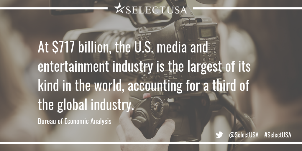 At $717 billion, the US media & entertainment industry is the largest of its kind in the world, accounting for a third of the global industry