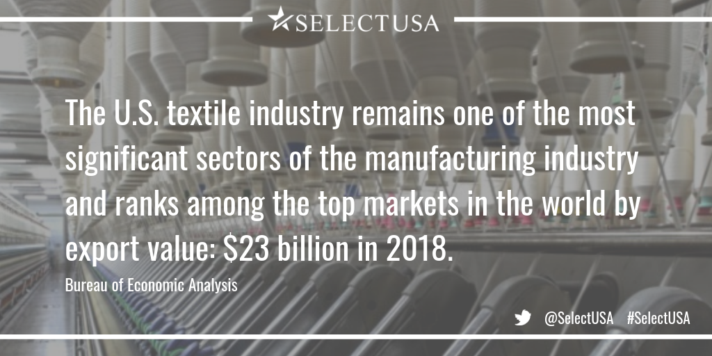 The US textile industry remains one of the most significant sectors of the manufacturing industry & ranks among the top markets in the world ...