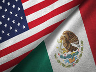 US Mexico Flag sized for newsletter template April 2022