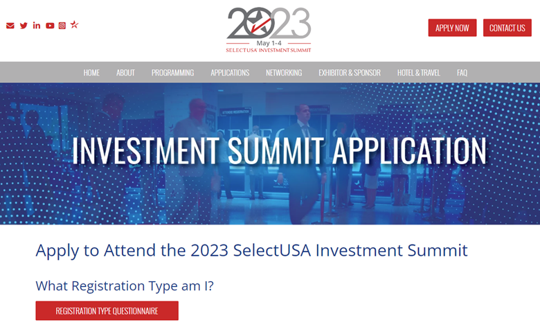 Investment Summit Application