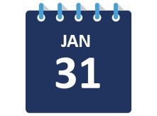 Jan 31 Calendar Image