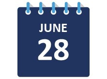 June 28 Calendar Image