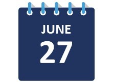 June 27 Calendar Image