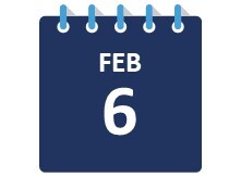 February 6 Calendar page