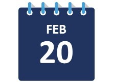February 20 Calendar page