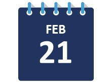 February 21 Calendar page