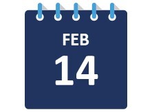 February 14 Calendar page