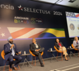 Jasjit Singh moderates panel at SelectUSA Brazil Roadshow.