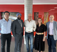 Jasjit Singh visits Bauducco in Brazil. 