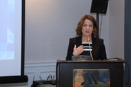 U.S. Ambassador to Georgia Robin L. Dunnigan speaks