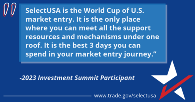 SelectUSA Investment Summit testimonial from attendee. 