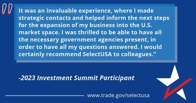 Investment Summit Testimonial