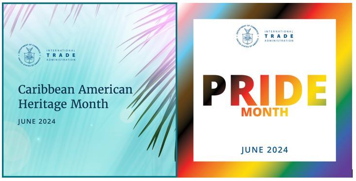 Caribbean American Heritage Month and Pride Month ITA recognition