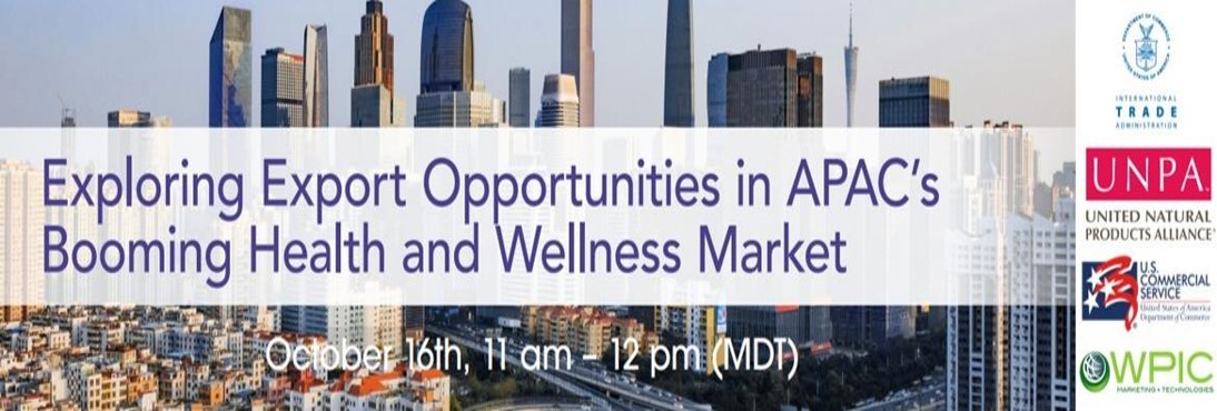 Banner for APAC Health and Wellness Market Webinar