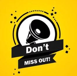 Don't Miss Out