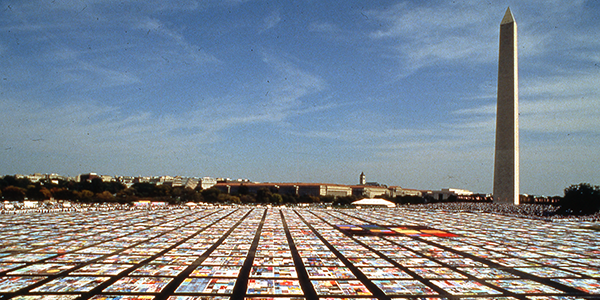 Image of AIDS Memorial Quilt on National Mall, Washington, D.C.